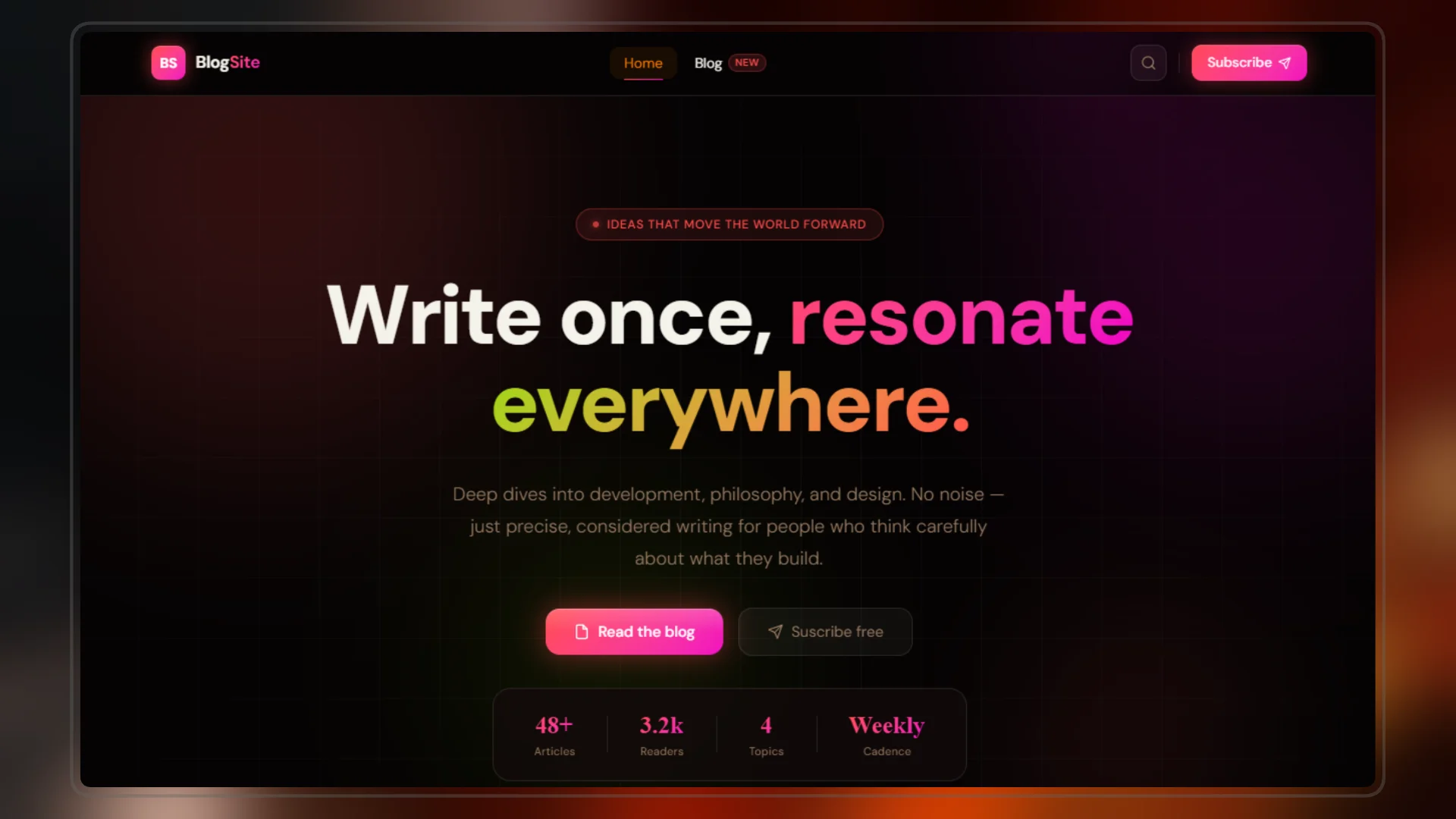 Image of BlogSite — Next.js 15 Blog Template with Sanity CMS